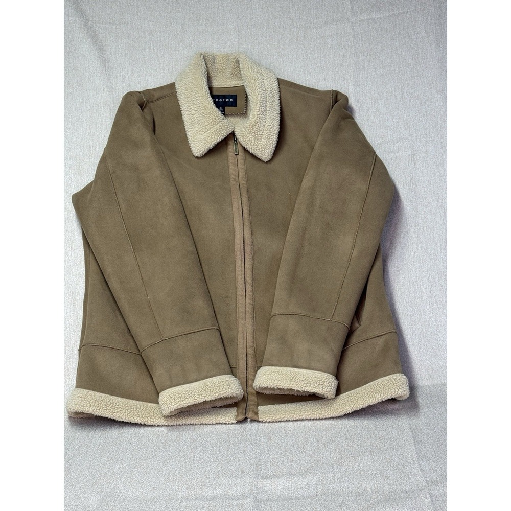Braetan Brown Zip Mid-Length Lined Jacket Pockets Long Sleeve Women S